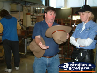 Akubra Workshop Workers . . . CLICK TO VIEW ALL KEMPSEY (AKUBRA) POSTCARDS