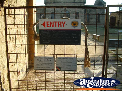 South West Rocks, Trial Bay Gaol Entry Gate . . . CLICK TO VIEW ALL TRIAL BAY (GAOL) POSTCARDS