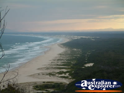 South West Rocks Beach, View From Smoky Cape Lighthouse . . . CLICK TO VIEW ALL SOUTH WEST ROCKS POSTCARDS