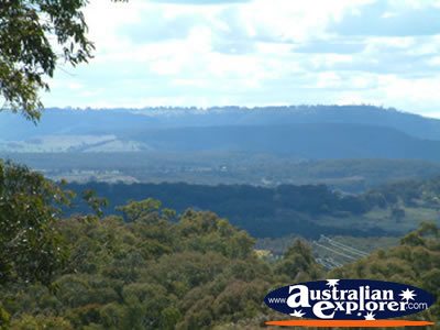 Lithgow Blue Mountains View . . . CLICK TO VIEW ALL WALLAMAN FALLS POSTCARDS
