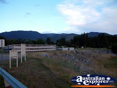 Landscape of Khancoban from Behind Lakeside Caravan Park . . . CLICK TO VIEW ALL KHANCOBAN POSTCARDS