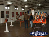 People Observing Art in the Bowraville Art Gallery . . . CLICK TO ENLARGE