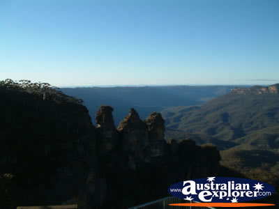 Three Sisters in Katoomba . . . CLICK TO VIEW ALL KATOOMBA POSTCARDS