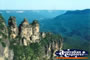 View of the Three Sisters and Blue Mountains . . . CLICK TO ENLARGE