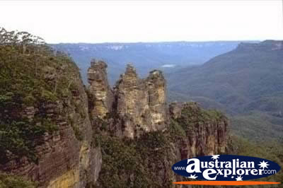 Three Sisters and Surrounding Scenery . . . CLICK TO VIEW ALL WALLAMAN FALLS POSTCARDS