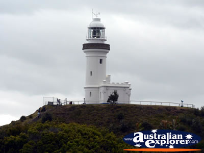 View of Lighthouse from a Distance . . . CLICK TO VIEW ALL BYRON BAY (LIGHTHOUSE) POSTCARDS