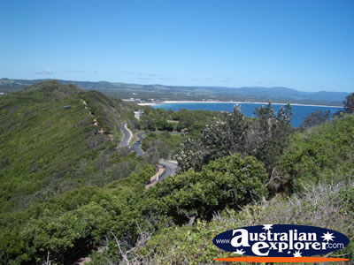 View over Byron Bay . . . CLICK TO VIEW ALL POINT DANGER POSTCARDS