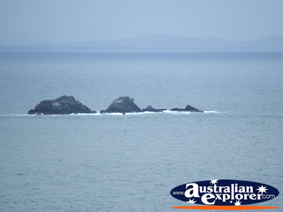 View over Ocean from Cape Byron . . . CLICK TO VIEW ALL CAPE BYRON POSTCARDS