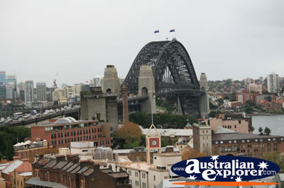 Busy Harbour Bridge . . . CLICK TO VIEW ALL SYDNEY HARBOUR POSTCARDS