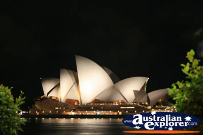 Sydney Opera House at Night . . . CLICK TO VIEW ALL SYDNEY POSTCARDS