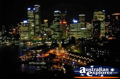 Sydney At Night . . . CLICK TO VIEW ALL SYDNEY HARBOUR POSTCARDS