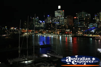 Sydney City at Night . . . CLICK TO VIEW ALL SYDNEY POSTCARDS