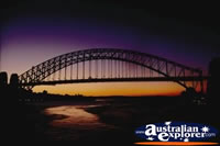 Sydney Harbour Bridge Sunset . . . CLICK TO ENLARGE