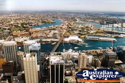 Sydney View from Up Above . . . CLICK TO VIEW ALL SYDNEY POSTCARDS