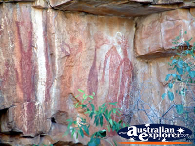 Art of the Walls of Katherine Gorge . . . CLICK TO VIEW ALL KATHERINE GORGE POSTCARDS