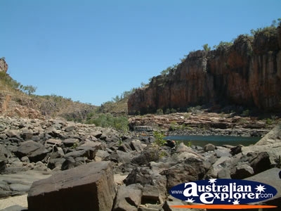 Katherine Gorge Streams and Rocky Landscape . . . CLICK TO VIEW ALL KATHERINE GORGE POSTCARDS