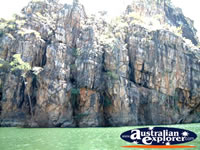 Katherine Gorge Rock Walls and Water From Boat . . . CLICK TO ENLARGE
