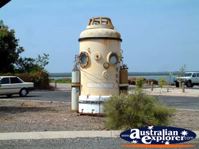 Old Diving Bell at Darwin Wharf . . . CLICK TO VIEW ALL DARWIN POSTCARDS