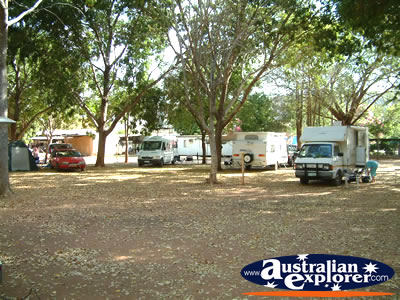 Timber Creek Caravan Park and Vehicles . . . CLICK TO VIEW ALL VICTORIA RIVER POSTCARDS