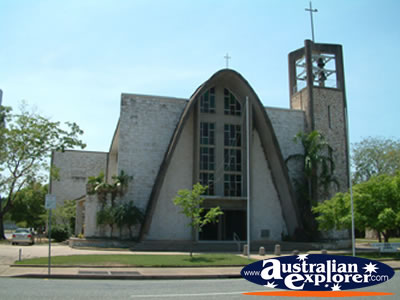 Unusual Darwin Church . . . CLICK TO VIEW ALL DARWIN POSTCARDS