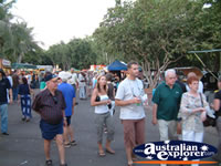 People wandering around the Darwin Mindil Beach Market . . . CLICK TO ENLARGE