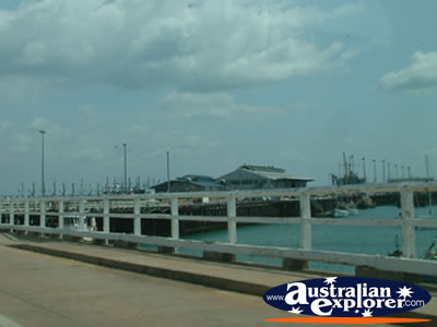 Wharf Area in Darwin . . . CLICK TO VIEW ALL DARWIN POSTCARDS