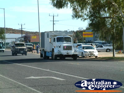 Alice Springs Transport Hall of Fame Parade Wide Truck . . . CLICK TO VIEW ALL ALICE SPRINGS POSTCARDS