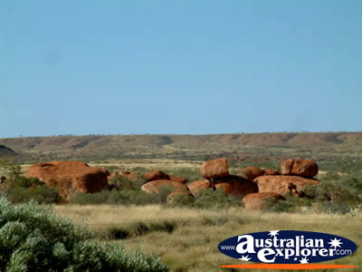Devils Marbles and surrounding area . . . CLICK TO VIEW ALL DEVILS MARBLES POSTCARDS