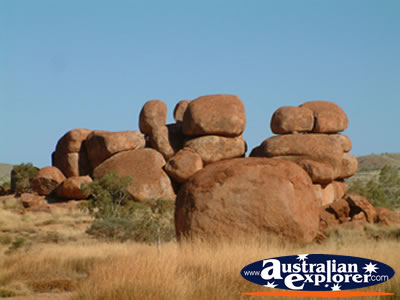 Shot of Northern Territorys Devils Marbles . . . VIEW ALL DEVILS MARBLES PHOTOGRAPHS