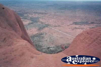 View from Ayers Rock . . . CLICK TO VIEW ALL AYERS ROCK (SUMMIT) POSTCARDS