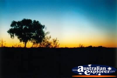 Central Australia Beautiful Sunset . . . CLICK TO VIEW ALL MACDONNELL RANGES POSTCARDS