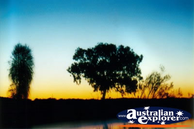 Central Australia Sunset . . . CLICK TO VIEW ALL MACDONNELL RANGES POSTCARDS