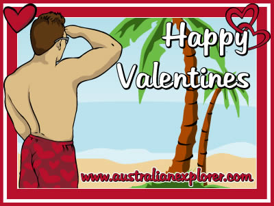 Valentines Boy (Red) . . . CLICK TO VIEW ALL VALENTINES POSTCARDS
