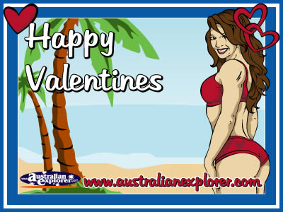 Valentines Girl (Blue) . . . CLICK TO VIEW ALL VALENTINES POSTCARDS