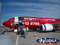 Passengers Boarding Virgin Blue Airplane . . . CLICK TO ENLARGE