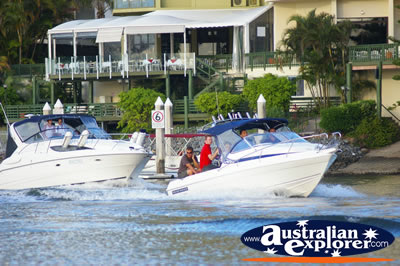 Boats on the Broadwater Shore . . . CLICK TO VIEW ALL BOATING POSTCARDS