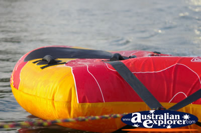 Inflatable Towing Tube . . . CLICK TO VIEW ALL BOATING POSTCARDS