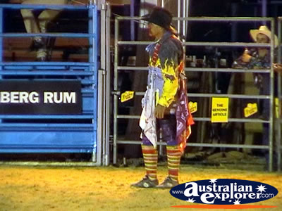 Closeup of Rodeo Clown . . . VIEW ALL RODEO PHOTOGRAPHS