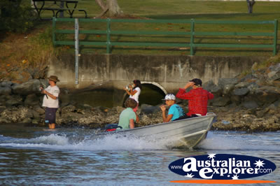 Pair Fishing In The Canal . . . CLICK TO VIEW ALL FISHING POSTCARDS