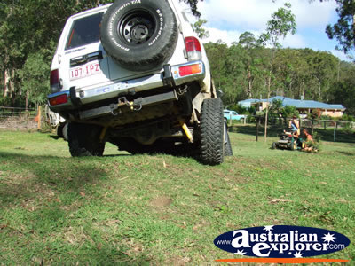 4x4 Heading for Ditch . . . CLICK TO VIEW ALL FOUR WHEEL DRIVING POSTCARDS