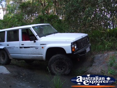 4WDriving Creek Bed . . . CLICK TO VIEW ALL FOUR WHEEL DRIVING POSTCARDS