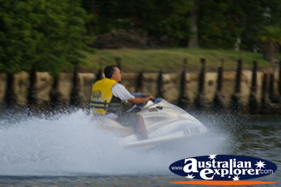 Family Jetski . . . CLICK TO VIEW ALL JETSKIING POSTCARDS