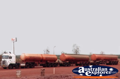 Road Train . . . CLICK TO VIEW ALL VEHICLES POSTCARDS