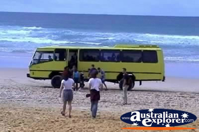 Vehicle on Fraser Island . . . CLICK TO VIEW ALL VEHICLES POSTCARDS