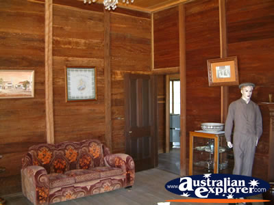 Capella Pioneer Village Room Inside Homestead . . . CLICK TO VIEW ALL CAPELLA POSTCARDS