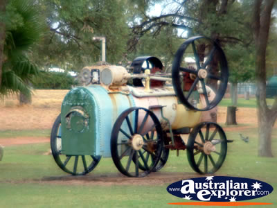 Charleville Park Steam Engine . . . CLICK TO VIEW ALL CHARLEVILLE POSTCARDS