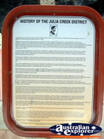 Julia Creek History . . . CLICK TO ENLARGE