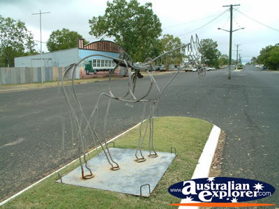 Augathella Hotel Statue . . . CLICK TO VIEW ALL AUGATHELLA POSTCARDS
