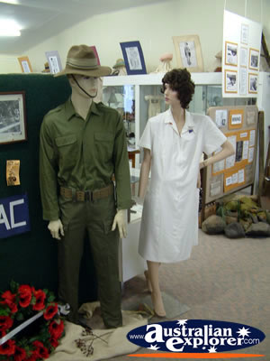Nebo Museum Army Display . . . CLICK TO VIEW ALL NEBO POSTCARDS