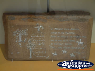 Winton Waltzing Matilda Centre Silver Writing on Cloth . . . VIEW ALL WINTON PHOTOGRAPHS